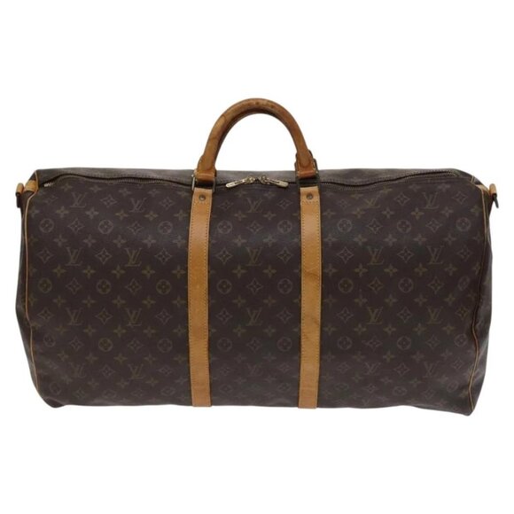 LOUIS VUITTON Monogram Keepall Bandouliere 60 Boston Bag M41412 LV Auth 113099 - Picture 10 of 15